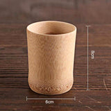 Maxbell Natural Bamboo Drinking Cup Beer Juice Mug Cup Wooden Tea Cup Sake Cups B - Aladdin Shoppers