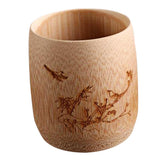 Maxbell Natural Bamboo Drinking Cup Beer Juice Mug Cup Wooden Tea Cup Sake Cups F - Aladdin Shoppers