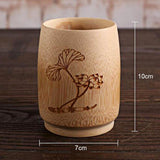 Maxbell Natural Bamboo Drinking Cup Beer Juice Mug Cup Wooden Tea Cup Sake Cups J - Aladdin Shoppers