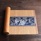 Maxbell Natural Bamboo Tea Table Runner Tablemat Decor Kungfu Tea Slat Placemat 30 x 150cm - Aladdin Shoppers