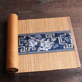 Maxbell Natural Bamboo Tea Table Runner Tablemat Decor Kungfu Tea Slat Placemat 30 x 150cm - Aladdin Shoppers