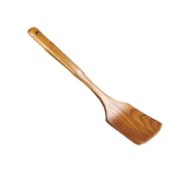 Maxbell Natural Solid Wooden Slice Turner Kitchen Cooking Serving Wood Spatula A - Aladdin Shoppers
