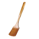 Maxbell Natural Solid Wooden Slice Turner Kitchen Cooking Serving Wood Spatula A - Aladdin Shoppers