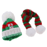 Maxbell New Doll Outfit Accessory Knitted Scarf Sweater Dress Scarf Winter Outfit for 28-30cm Doll Red And Green - Aladdin Shoppers