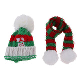 Maxbell New Doll Outfit Accessory Knitted Scarf Sweater Dress Scarf Winter Outfit for 28-30cm Doll Red And Green - Aladdin Shoppers