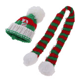 Maxbell New Doll Outfit Accessory Knitted Scarf Sweater Dress Scarf Winter Outfit for 28-30cm Doll Red And Green - Aladdin Shoppers