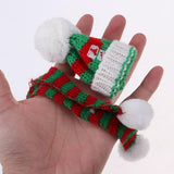 Maxbell New Doll Outfit Accessory Knitted Scarf Sweater Dress Scarf Winter Outfit for 28-30cm Doll Red And Green - Aladdin Shoppers