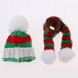 Maxbell New Doll Outfit Accessory Knitted Scarf Sweater Dress Scarf Winter Outfit for 28-30cm Doll Red And Green - Aladdin Shoppers