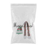 Maxbell New Doll Outfit Accessory Knitted Scarf Sweater Dress Scarf Winter Outfit for 28-30cm Doll Red And Green - Aladdin Shoppers