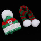 Maxbell New Doll Outfit Accessory Knitted Scarf Sweater Dress Scarf Winter Outfit for 28-30cm Doll Red And Green - Aladdin Shoppers