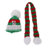 Maxbell New Doll Outfit Accessory Knitted Scarf Sweater Dress Scarf Winter Outfit for 28-30cm Doll Red And Green - Aladdin Shoppers