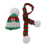 Maxbell New Doll Outfit Accessory Knitted Scarf Sweater Dress Scarf Winter Outfit for 28-30cm Doll Red And Green - Aladdin Shoppers