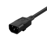 Maxbell New IEC320-C14 TO C13+C7 Power Adapter Cord Male to Female 3-pin UPS Server - Aladdin Shoppers