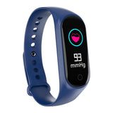 Maxbell New M3S Intelligent Sports Ring Watchband Color Screen Bluetooth Blue - Aladdin Shoppers