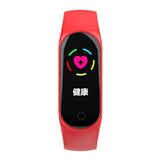 Maxbell New M3S Intelligent Sports Ring Watchband Color Screen Bluetooth Red - Aladdin Shoppers