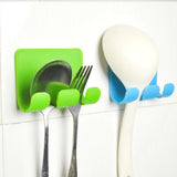 Maxbell New Multi-function Plastic Power Hooks Data Line Organizer Pack of 2 Blue - Aladdin Shoppers