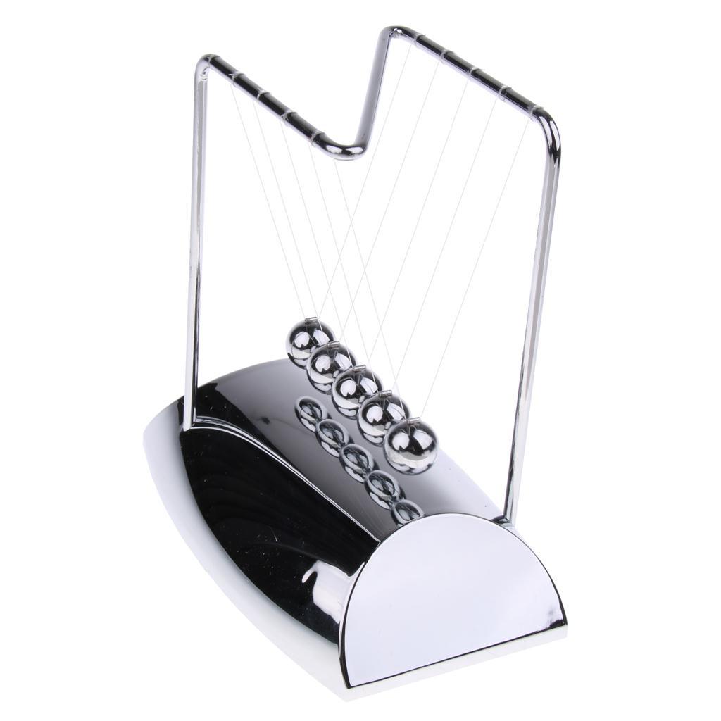 Maxbell Newton's Cradle Newtons Pendulum Balance Balls Pendulum Physics Science Toy Teaching Aids Office Desk Decoration Mirror Base - Aladdin Shoppers