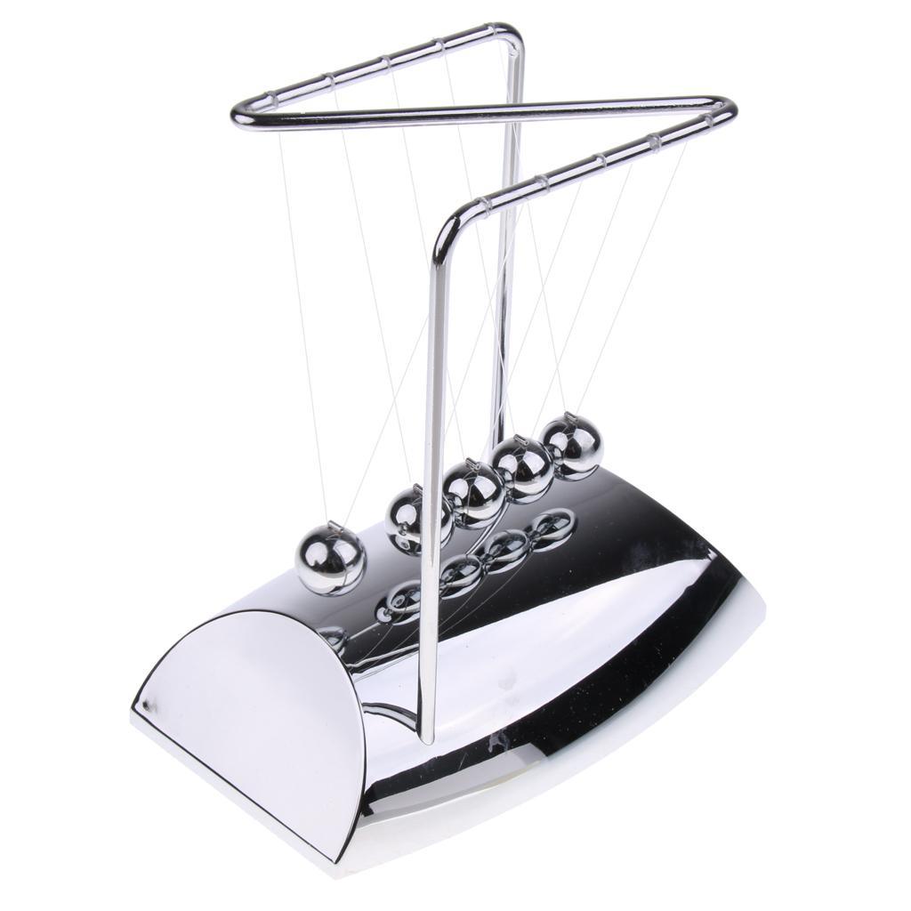 Maxbell Newton's Cradle Newtons Pendulum Balance Balls Pendulum Physics Science Toy Teaching Aids Office Desk Decoration Mirror Base - Aladdin Shoppers