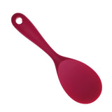 Maxbell Non Stick Food Grade Silicone Rice Spoon Heat Resistant Scoop Salad RoseRed - Aladdin Shoppers