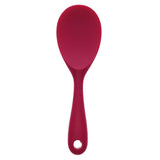 Maxbell Non Stick Food Grade Silicone Rice Spoon Heat Resistant Scoop Salad RoseRed - Aladdin Shoppers