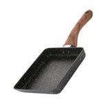 Maxbell Non-Stick Fry Pan Skillet Tamagoyaki Omelette Cookware Black/Pink 5x7" Black - Aladdin Shoppers