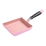 Maxbell Non-Stick Fry Pan Skillet Tamagoyaki Omelette Cookware Black/Pink 5x7" Pink - Aladdin Shoppers