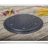Maxbell Non-stick Pizza Baking Tray Oven Safe/Kitchen/Outdoors/Chef/Cooking Round - Aladdin Shoppers