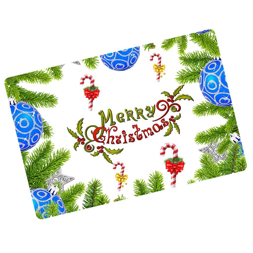 Maxbell Nonslip Bathroom Mat Rubber Floor Carpet Christmas Xmas Party Decor C - Aladdin Shoppers