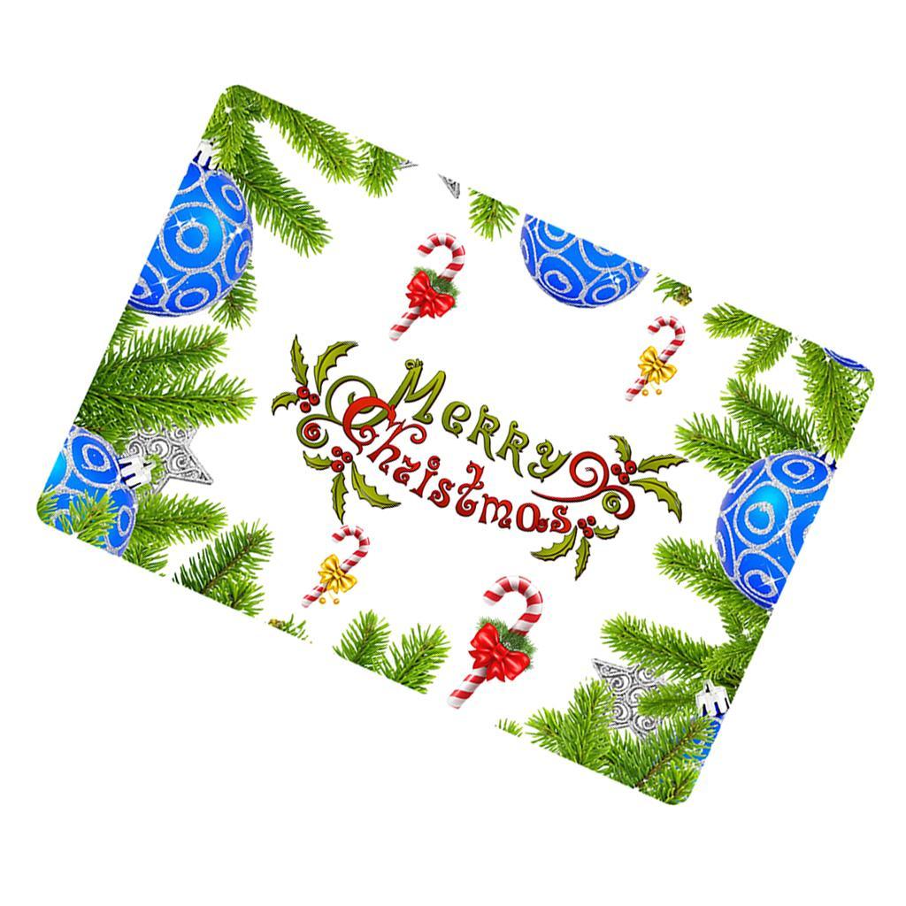 Maxbell Nonslip Bathroom Mat Rubber Floor Carpet Christmas Xmas Party Decor C - Aladdin Shoppers