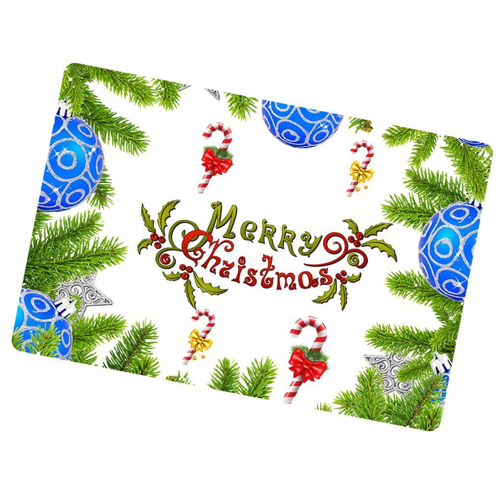 Maxbell Nonslip Bathroom Mat Rubber Floor Carpet Christmas Xmas Party Decor C - Aladdin Shoppers