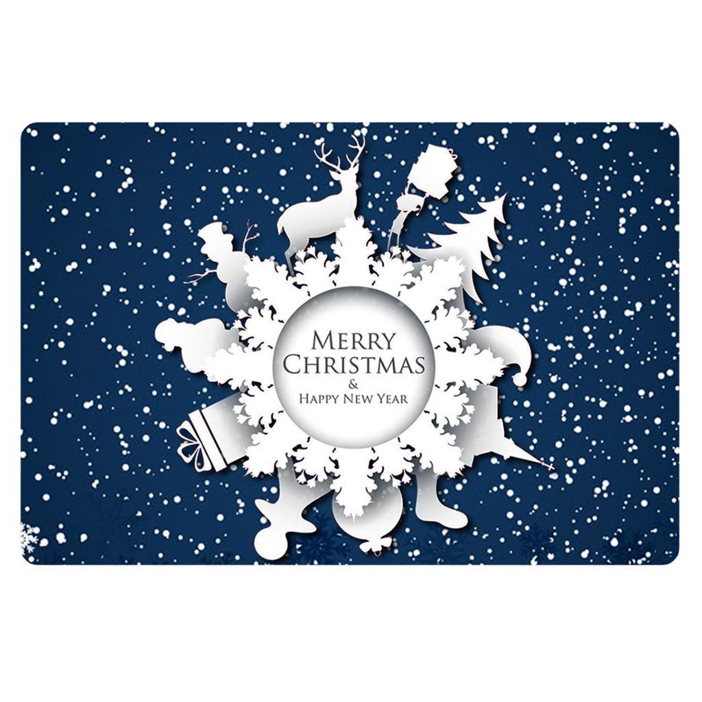 Maxbell Nonslip Bathroom Mat Rubber Floor Carpet Christmas Xmas Party Decor F - Aladdin Shoppers