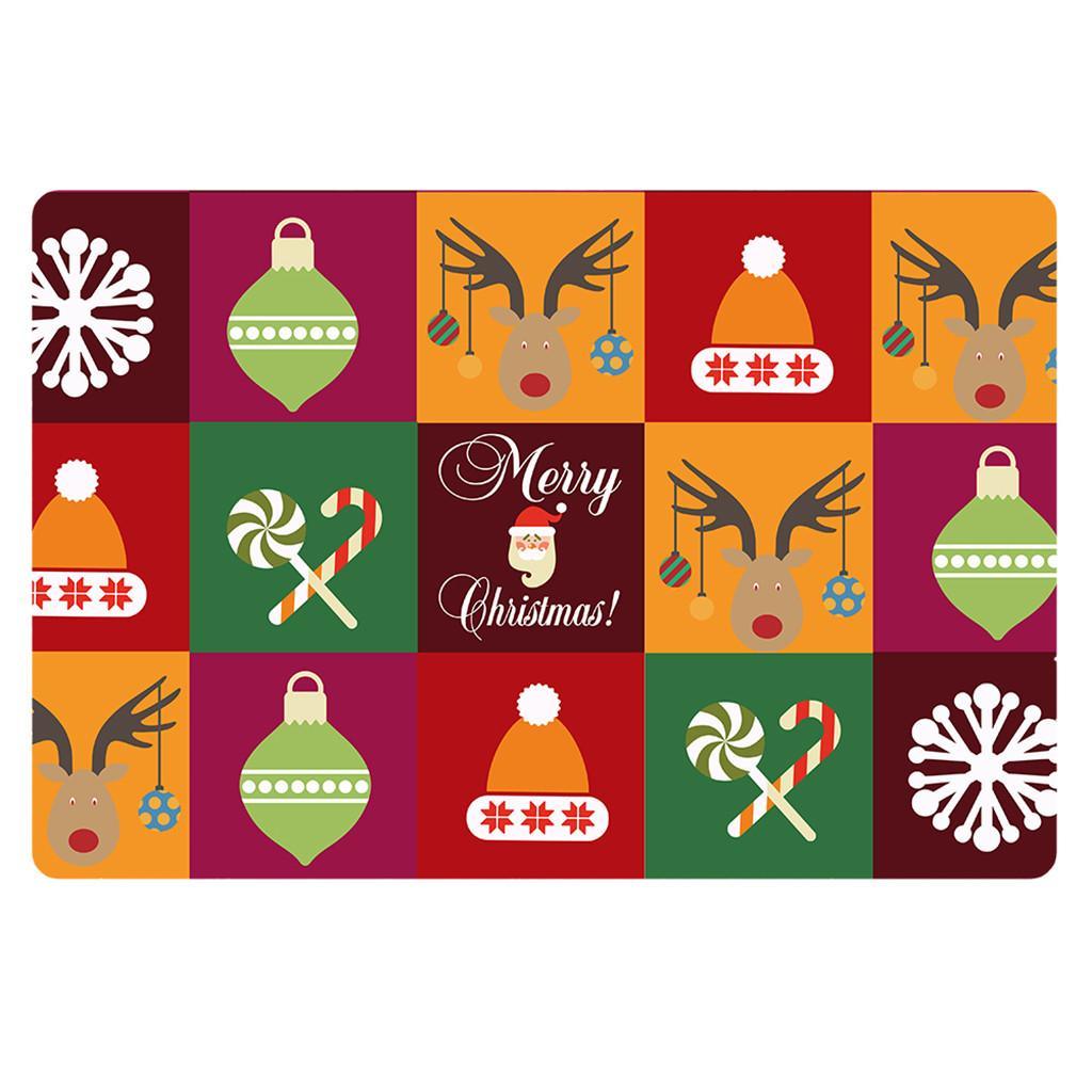 Maxbell Nonslip Bathroom Mat Rubber Floor Carpet Christmas Xmas Party Decor H - Aladdin Shoppers
