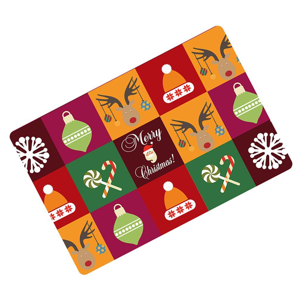 Maxbell Nonslip Bathroom Mat Rubber Floor Carpet Christmas Xmas Party Decor H - Aladdin Shoppers
