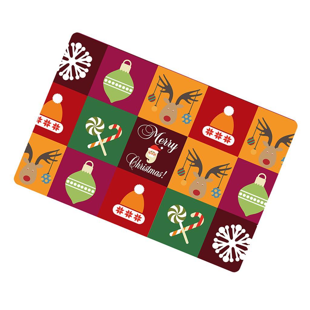 Maxbell Nonslip Bathroom Mat Rubber Floor Carpet Christmas Xmas Party Decor H - Aladdin Shoppers