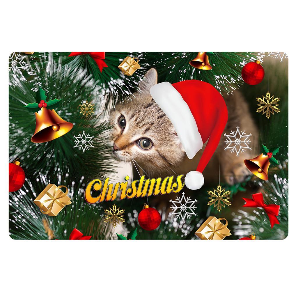Maxbell Nonslip Bathroom Mat Rubber Floor Carpet Christmas Xmas Party Decor N - Aladdin Shoppers