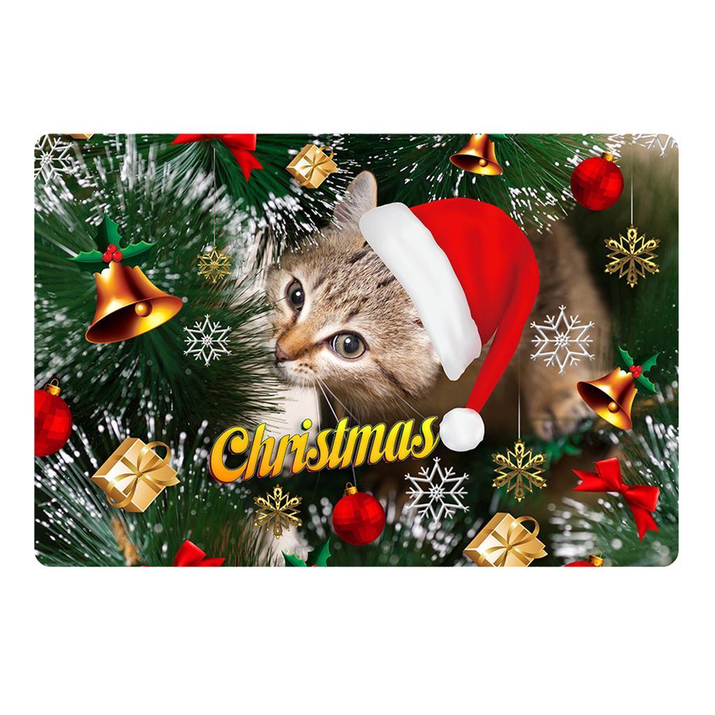 Maxbell Nonslip Bathroom Mat Rubber Floor Carpet Christmas Xmas Party Decor N - Aladdin Shoppers