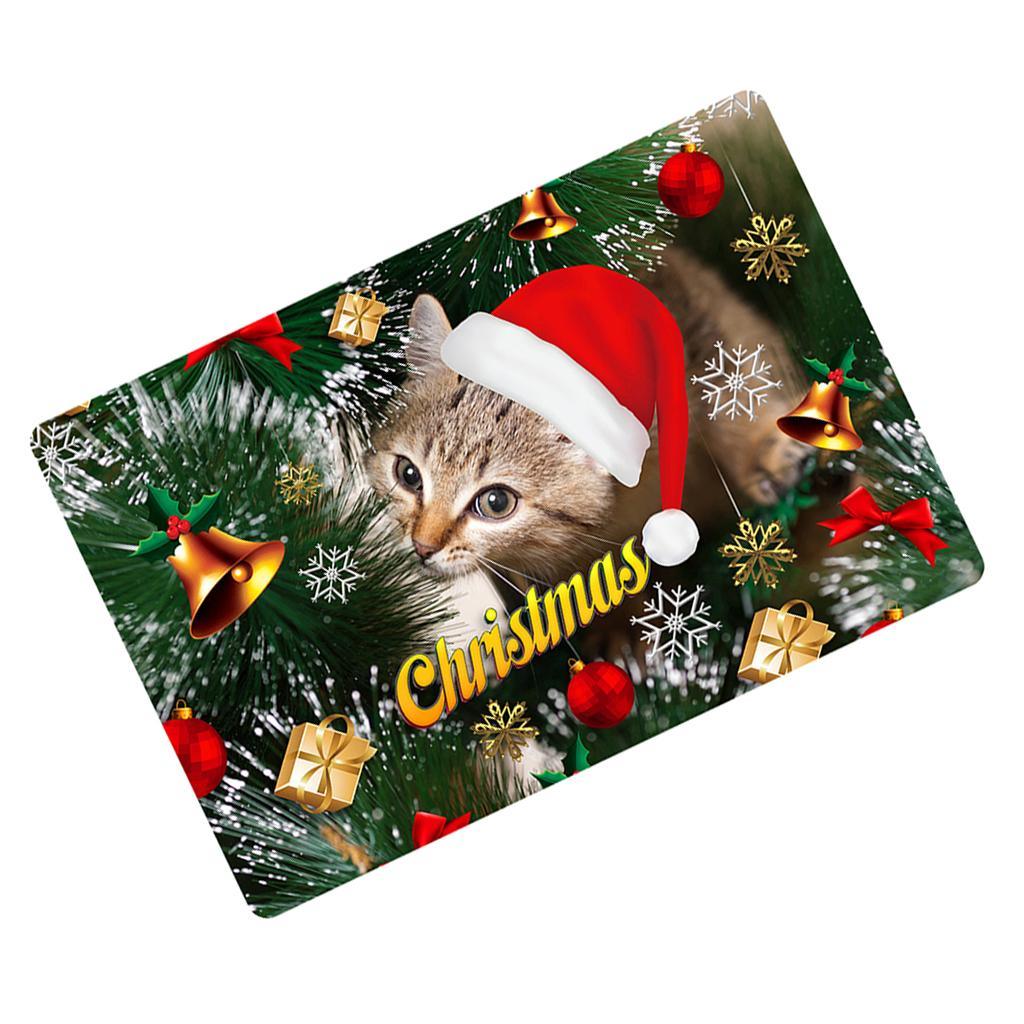 Maxbell Nonslip Bathroom Mat Rubber Floor Carpet Christmas Xmas Party Decor N - Aladdin Shoppers
