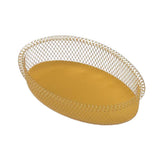 Maxbell Nordic Style Fruit Snack Basket Bowl Large Capacity Living Room Decor Golden Oval L - Aladdin Shoppers