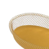 Maxbell Nordic Style Fruit Snack Basket Bowl Large Capacity Living Room Decor Golden Oval L - Aladdin Shoppers