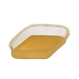 Maxbell Nordic Style Fruit Snack Basket Bowl Large Capacity Living Room Decor Golden Rhombus L - Aladdin Shoppers