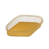 Maxbell Nordic Style Fruit Snack Basket Bowl Large Capacity Living Room Decor Golden Rhombus L - Aladdin Shoppers