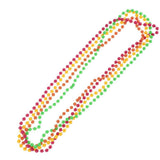 Maxbell Novelty 4 Strands 1980s Party Long Plastic Neon Beads Necklace 4 In 1 Fancy Dress - Aladdin Shoppers