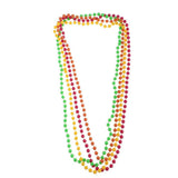 Maxbell Novelty 4 Strands 1980s Party Long Plastic Neon Beads Necklace 4 In 1 Fancy Dress - Aladdin Shoppers