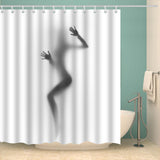 Maxbell Novelty Bathroom Digital Printing Polyester Shower Curtain Waterproof C0334 180x180 cm - Aladdin Shoppers