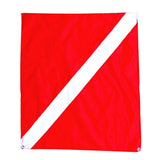 Maxbell Nylon Diver-Down Boat Flag, Red & White Scuba Dive Flag Marker Banner 20x24" - Aladdin Shoppers