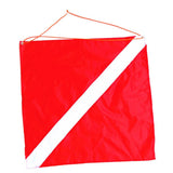 Maxbell Nylon Diver-Down Boat Flag, Red & White Scuba Dive Flag Marker Banner 20x24" - Aladdin Shoppers