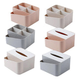 Maxbell Office Desk Organizer Compartments Tissue Box Separate box Pink - Aladdin Shoppers