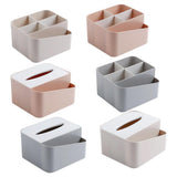 Maxbell Office Desk Organizer Compartments Tissue Box Separate box Pink - Aladdin Shoppers