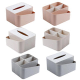 Maxbell Office Desk Organizer Compartments Tissue Box Separate box Pink - Aladdin Shoppers