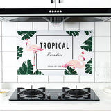 Maxbell Oilproof Removable Kitchen Wall Tiles Stickers Happy Kitchen - Aladdin Shoppers